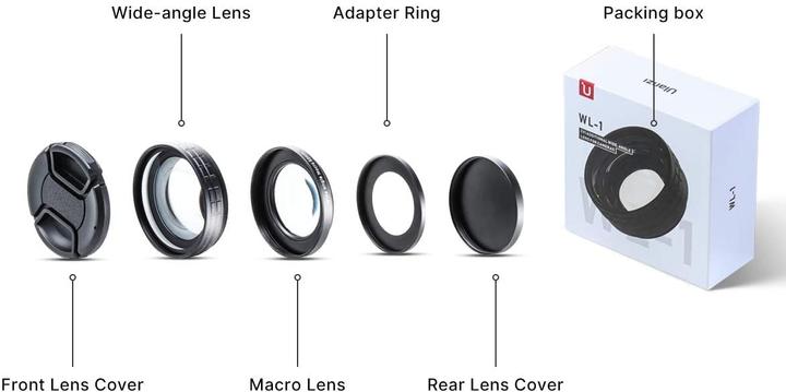 Actual product image Pictron Wide angle lens