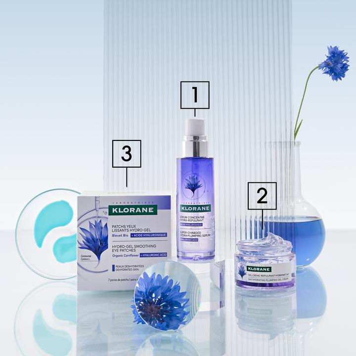 Image du produit Klorane Patchs contours des yeux lissants et défatigants au Bleuet BIO (Patchs pour les yeux, 2 ml, Journée)