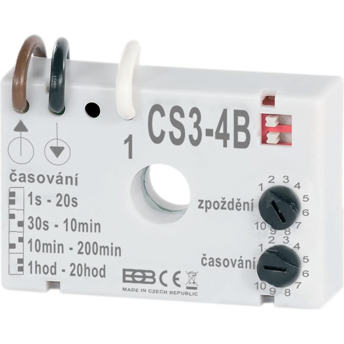 Elektrobock, Aktor, Zeitschalter für Ventilatoren mit Verzögerung CS3-4B (Heizungsaktor)