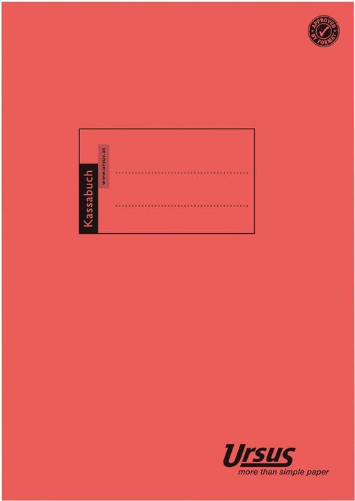 Produktbild Format Kassenbuch Ursus 2 Kolonnen DIN A4 Liniert 80 g/m² Orange (40x)