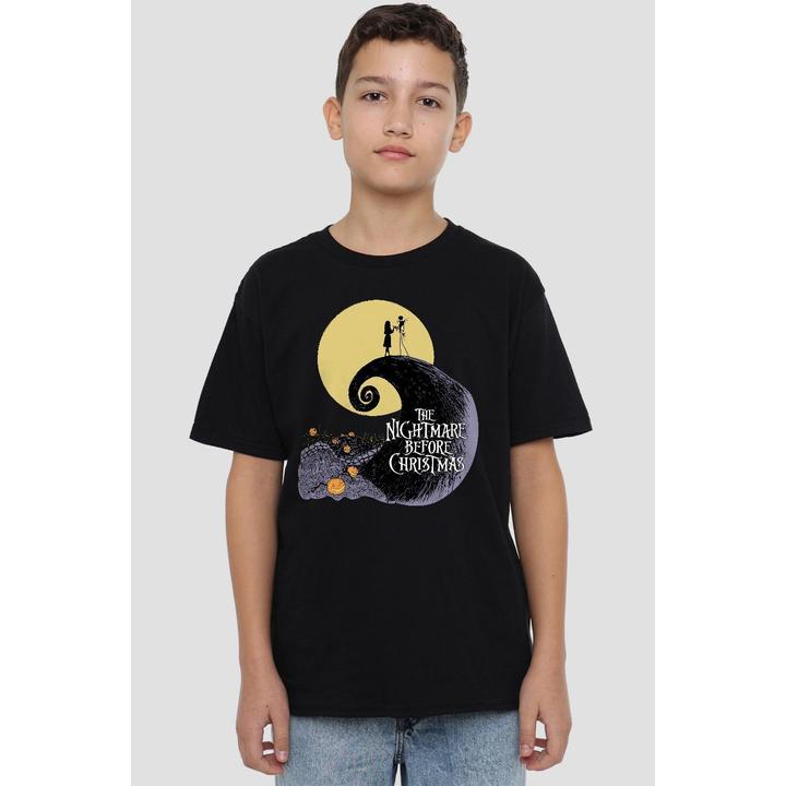Immagine prodotto The Nightmare Before Christmas Maglietta Silhouette Lunare Bambini (152, 158)