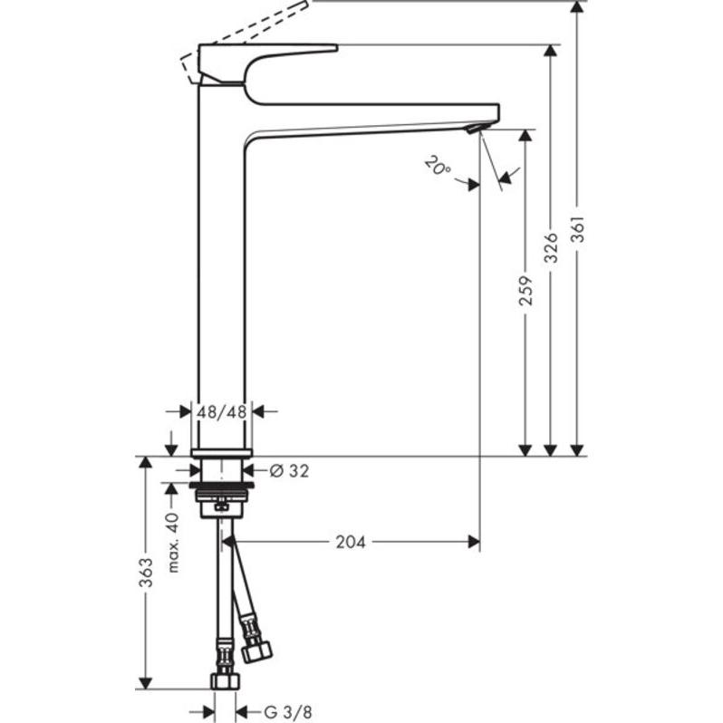 Thumbnail - hansgrohe, Badarmatur, Metropol Chrom