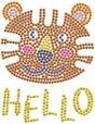 Actual product image Diamond Dotz Diamond Painting Hello Tiger