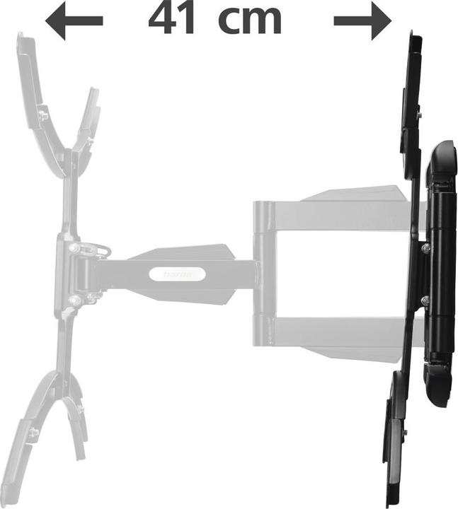 Image du produit Hama Support TV mural, pivotant, inclinable, extensible, 229 cm (90") à 50 kg (Mur, 90", 50 kg)