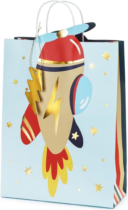 Image du produit Partydeco Sac cadeau avion 10 x 24 x 35.5 cm (1x)
