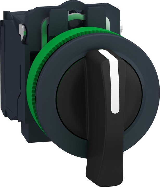 Actual product image APC Selector switch, complete, flat, ø30mm, long handle,, 90°, latching, screw terminals