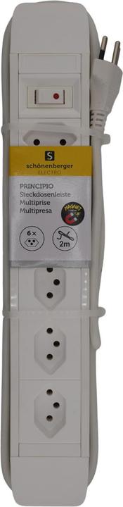 Actual product image Schönenberger Steckdosenleiste PRINCIPIO 3xH/3xV Magnet (6x, Type 13)