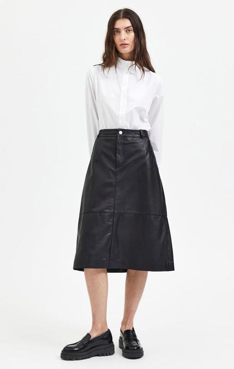 Image du produit Selected Femme Jupe en cuir A-line (34)