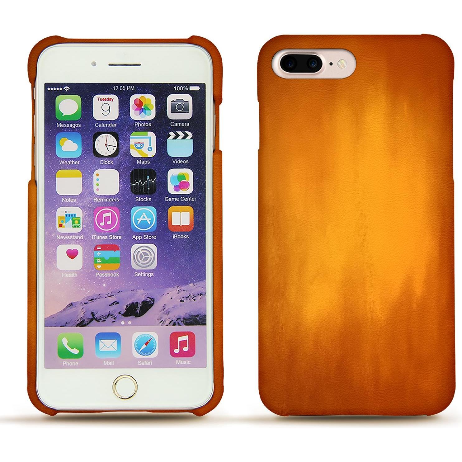 Thumbnail - Noreve Lederschutzhülle (Apple iPhone 7 Plus), Smartphone Hülle, Orange