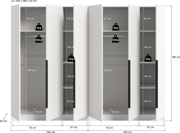 Produktbild Xonox Home Kopenhagen (240 x 52 x 181 cm)
