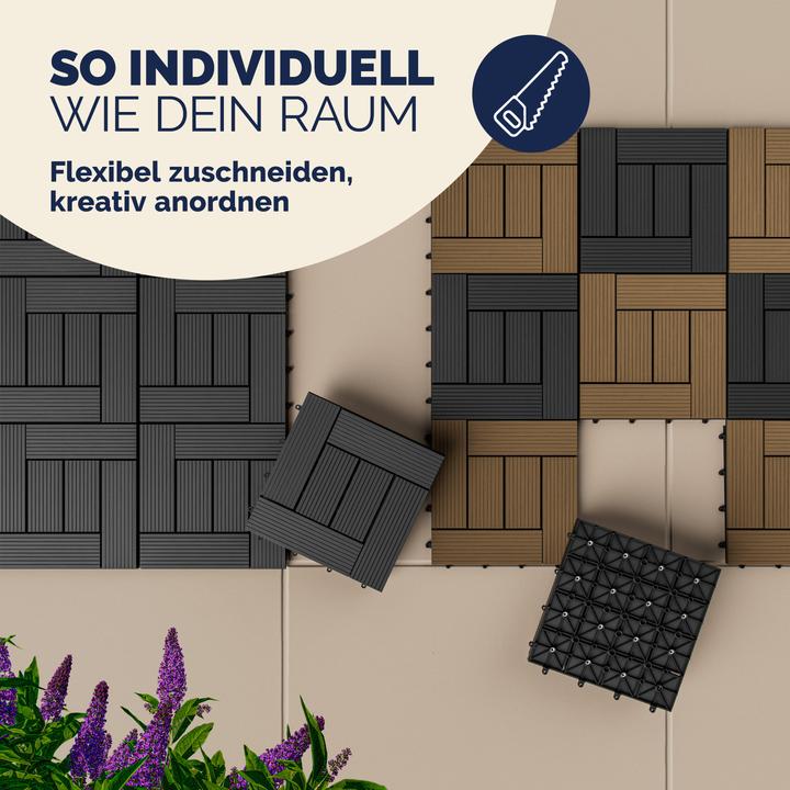 Produktbild Casaria WPC Fliesen (66x, 30 x 30 cm)