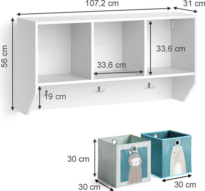 Actual product image Vicco Luigi (107.20 x 31 x 56 cm)