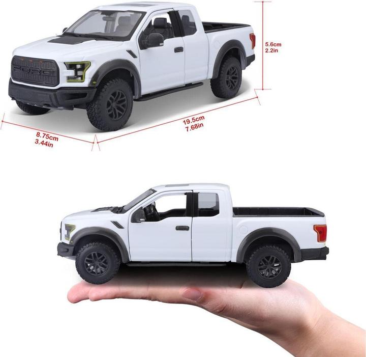 Actual product image Maisto Ford F-150 Raptor 2017 1/24 white