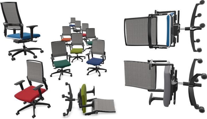 Image du produit Dauphin Lordo - Chaise de bureau (40 - 52 cm)