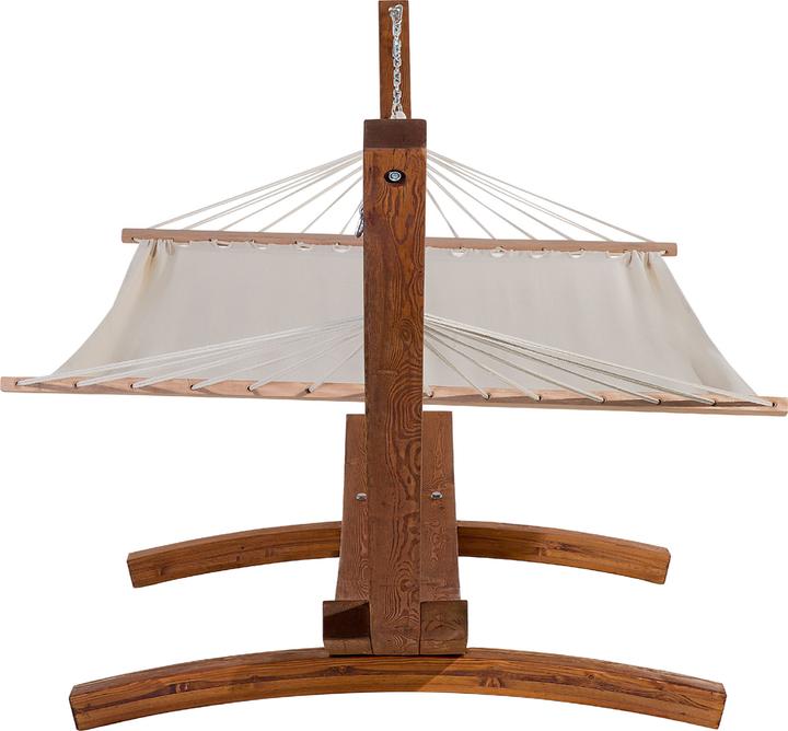 Actual product image Beliani Blianis Hammock, wooden beige Treviso (150 kg)