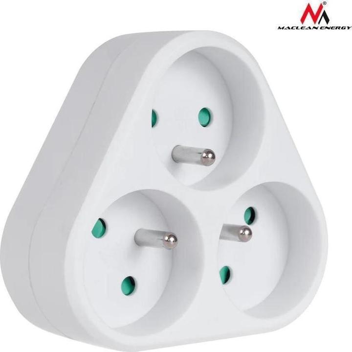 Actual product image Maclean MCE214 - Energy Triple current outlet with grounding 16A (3x)