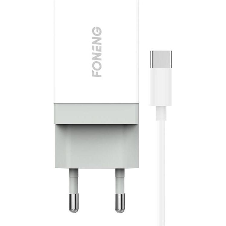 Foneng Charger K210 Type-C (10.50 W), USB Ladegerät, Weiss