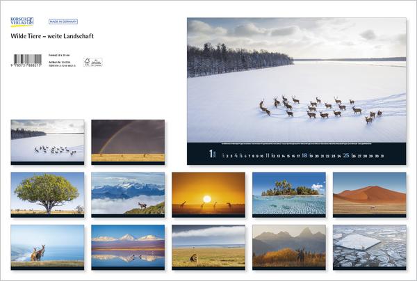 Produktbild Wilde Tiere - weite Landschaft 2026