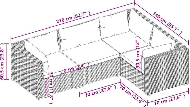 Produktbild vidaXL Arabella