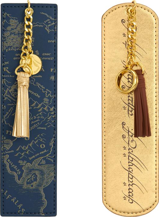 Noble Collection Der Herr der Ringe Lesezeichen 2er-Set Mittelerde und Elbenschrift