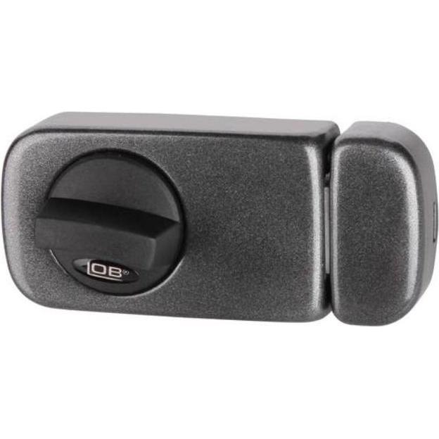 LOB, Türschloss + Schliesszylinder, RIM LOCK TB61. GRAPHITE (Profilzylinder)