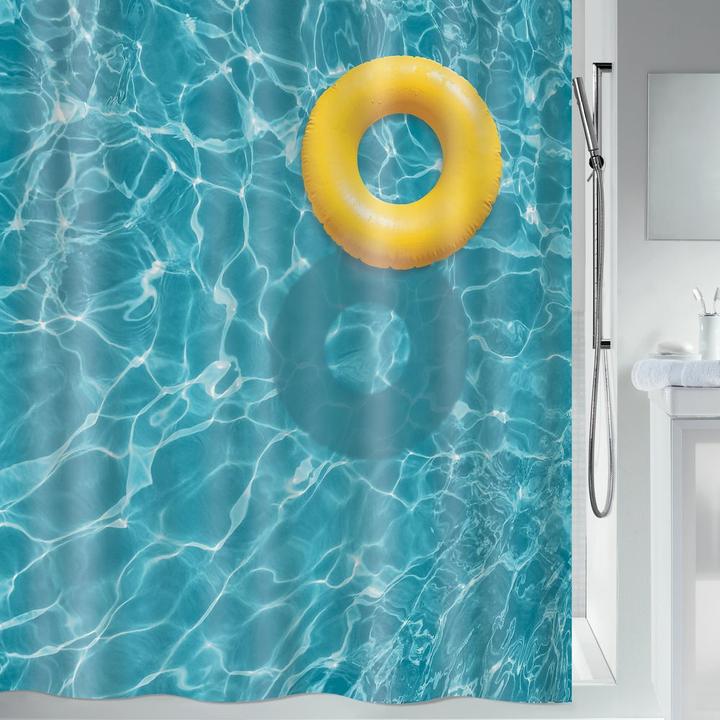Actual product image spirella Walter textile shower curtain 180x200 (180 x 200 cm)