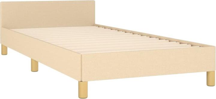 Actual product image vidaXL Bettgestell mit Kopfteil Stoff