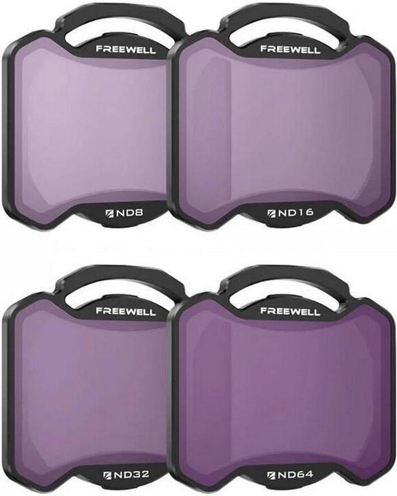 Actual product image Freewell ND Filters 4Pack ND8, ND16,ND32, ND64 (Drone filters, DJI Avata 2)