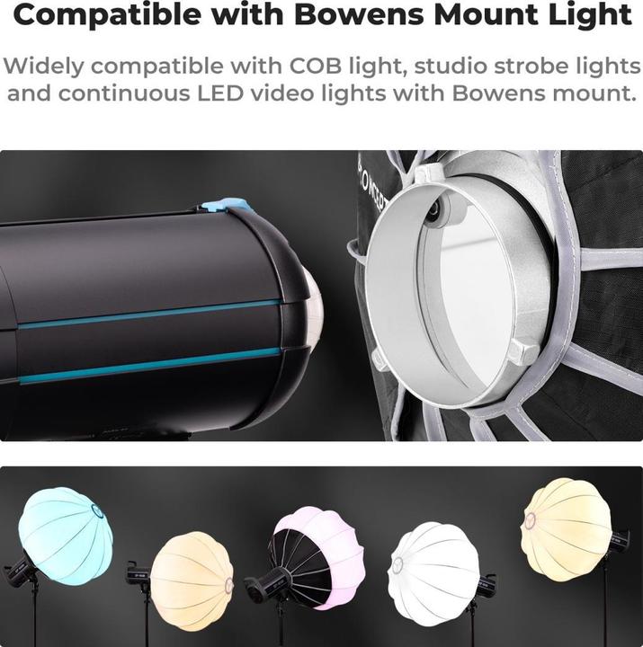 Actual product image K&F Concept 65cm Lantern Bowens Mount Softbox (Soft boxes, 65 cm)