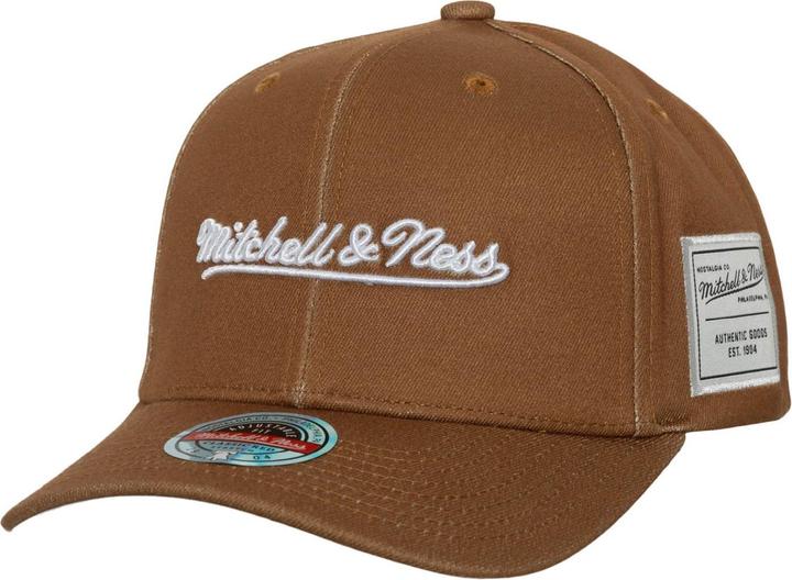 Actual product image Mitchell & Ness Snapback Stretch Cap - Brand Logo tan (One size)