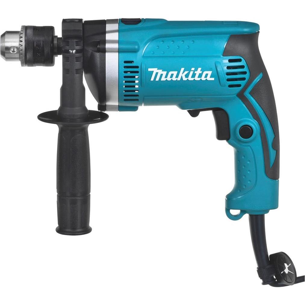 Makita, Bohrmaschine + Akkuschrauber, HP1630K drill key 3200 RPM Black, Blue 2.1kg (Netzbetrieb)