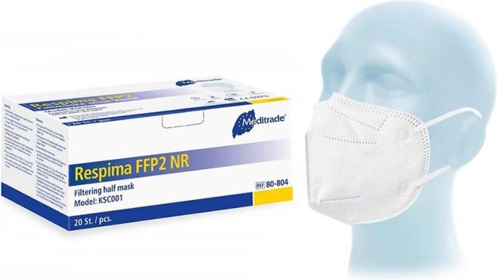 Meditrade Respima® FFP2 beademingsmaskers, FFP 2, zonder ventiel (FFP2, 20x)