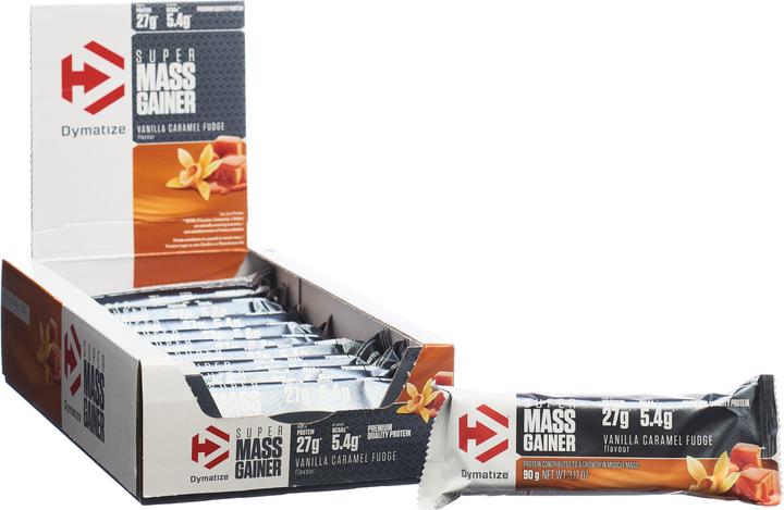 Produktbild Dymatize Super Mass Gainer Bar (Vanille, Karamell, 10 Stk., 900 g)
