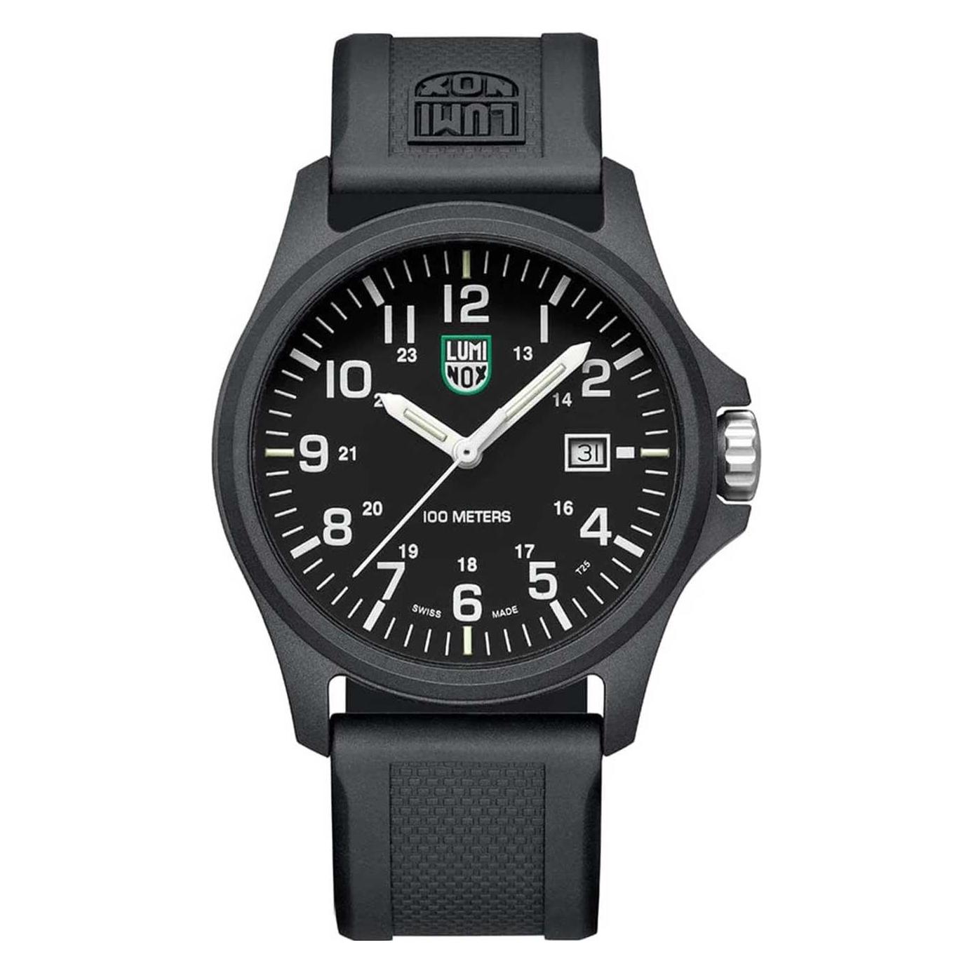 Luminox, Armbanduhr, Patagonia, Schwarz, (Sportuhr, Analoguhr, Swiss Made, 43 mm)