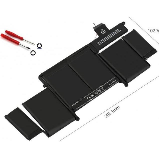 Renov8 Battery for Apple MacBook Pro Retina 13" - Late 2013, Mid 2014 built-in (A1493) (6300 mAh), Notebook Akku, Schwar...