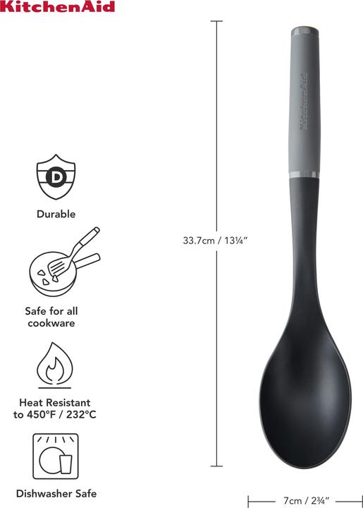 Produktbild KitchenAid Ka Core Basting Spoon Charcoal Grey