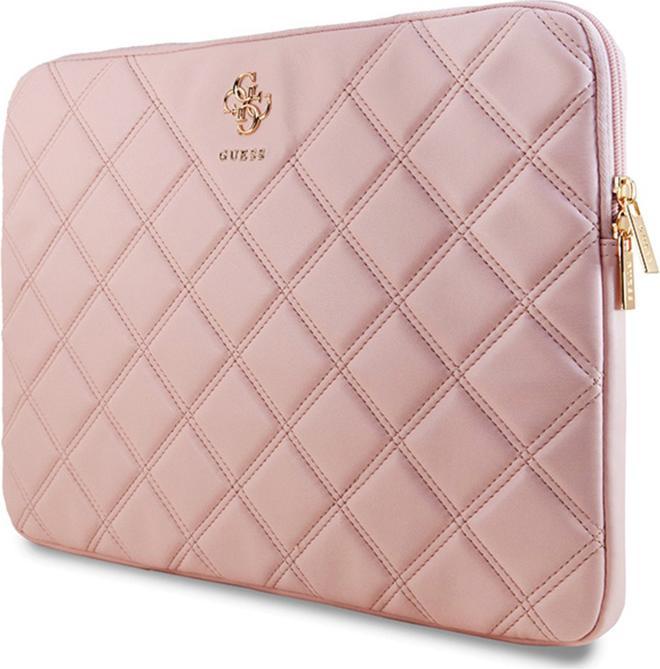 Actual product image Guess Sleeve GUCS16ZPSQSSGP 16" różowy/pink Quilted 4G (16")