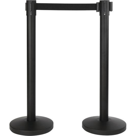 Securit, Absperrung, Absperrsystem RETRACTABLE, schwarz, 2er Set