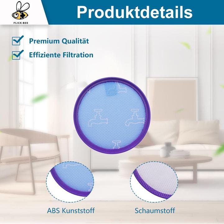 Actual product image Europart Motorschutzfilter wie dyson 917819-01 154mmØ für Staubsauger