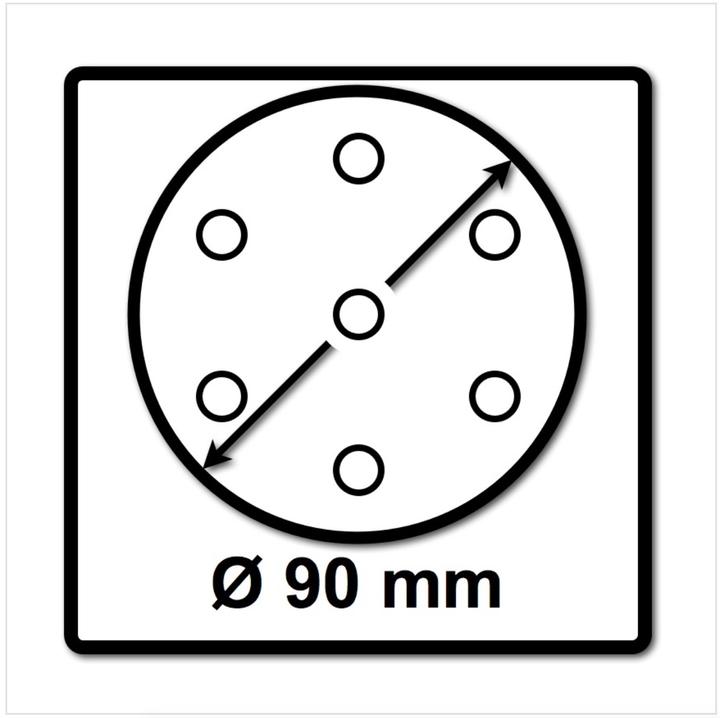 Actual product image Festool Sanding disc ST-STF D90/7 FX W-HT (Soft)