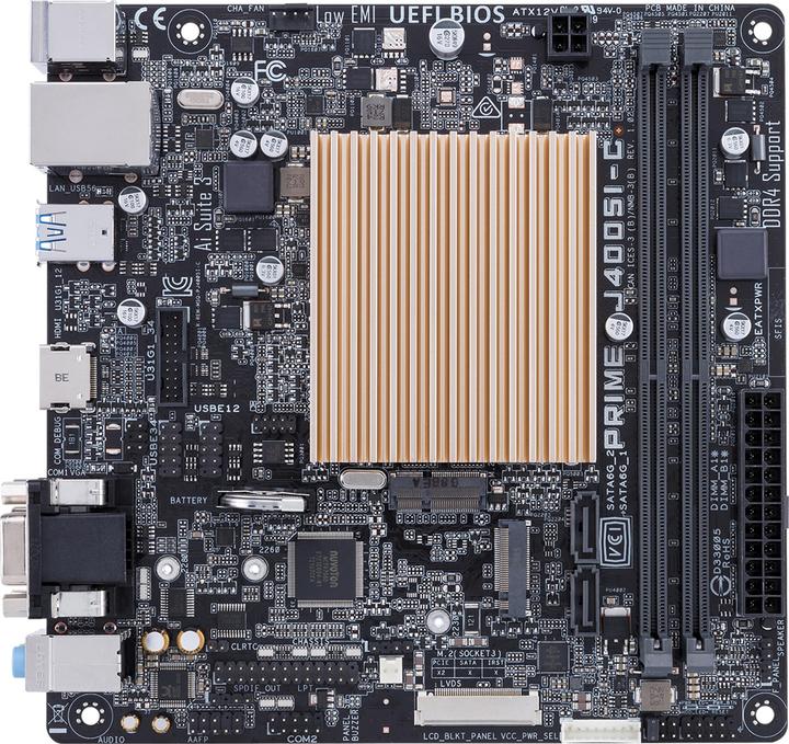 Actual product image ASUS PRIME J4005I-C (Mini-ITX)