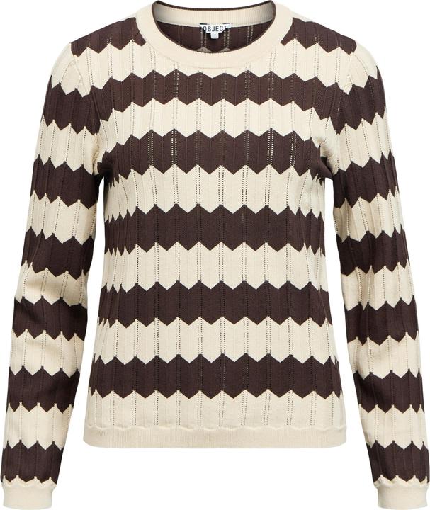 Produktbild Object Gestreifter Strickpullover (M)