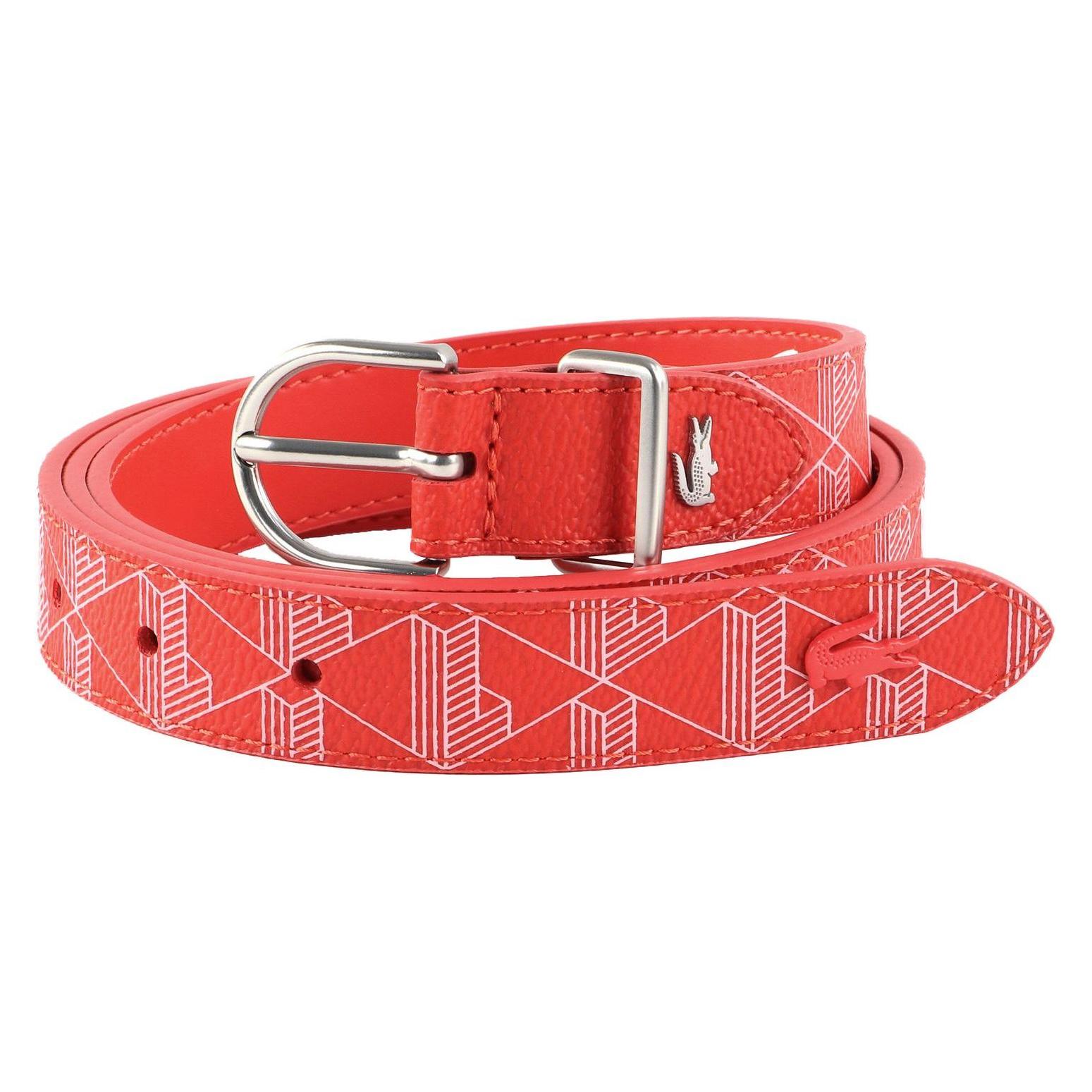 Lacoste, Damen, Gürtel, Casual Women's Belt, Rot