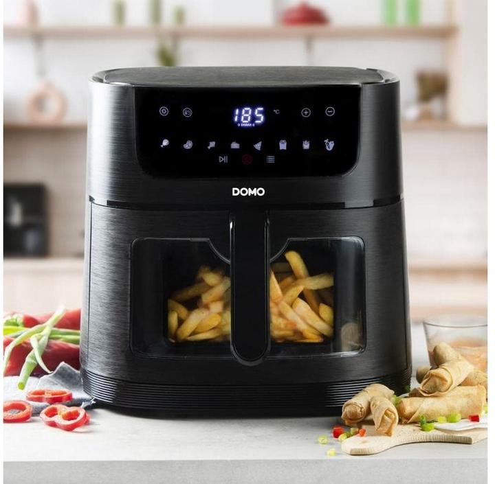 Immagine prodotto Domo Friggitrice ad aria calda Deli-freyer 1800W con display, rivestimento antiaderente, protezione