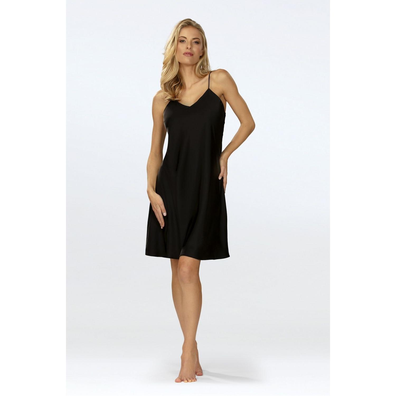 DKaren, Damen, Shirt, Sexy Hemdchen model, Schwarz, (XL)