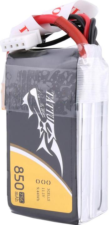 Image du produit Tattu Accu RC LiPo 850 mAh 11.1 V 75C (11.10 V, 850 mAh)