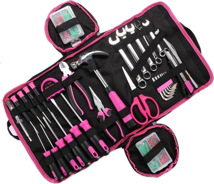Actual product image Sixtol Home Pink 120 Tool Set (120 pieces)