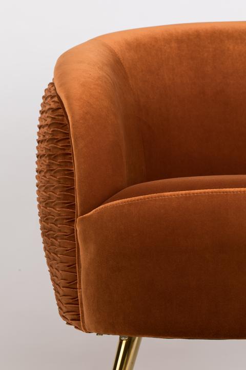 Actual product image Bold Monkey So Curvy lounge chair orange