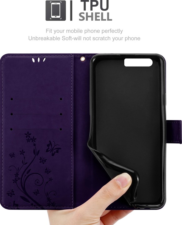 Produktbild Cadorabo Flower Book Cover (Huawei P10)