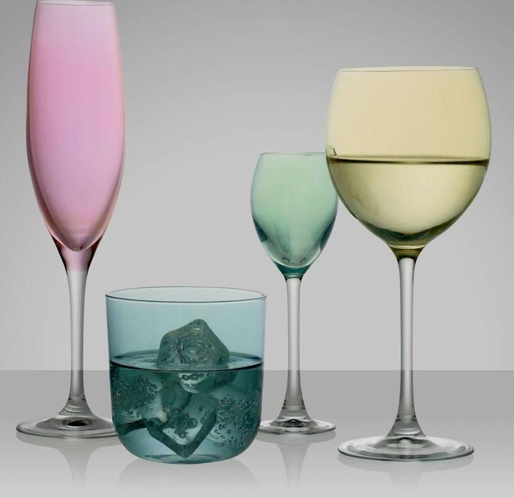 Produktbild LSA Polka Weinglas 400ml - pastell sortiert x 4 (40 cl, 4 Gläser, Rotweingläser)